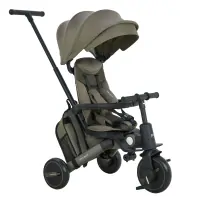 var-Велосипед трехколесный Pituso Leve Pro складной/сумка Khaki/Хакки (серая рама) Арт T8 PLUS