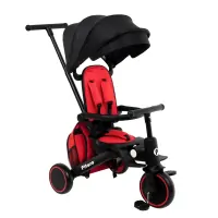var-Велосипед трехколесный Pituso Leve Pro складной с сумка Red/Красный T8 PLUS