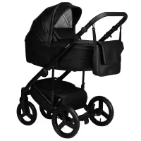var-Коляска 2в1 Indigo LAMAR ECO 08 черная кожа