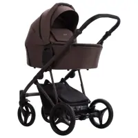 var-Коляска 2 в 1 Bebetto PELPASSO Арт 06 brown (коричневый) коричневая рама