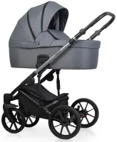 var-Коляска 2 в 1 Riko Nano Thermo Graphite (графит) Арт 12