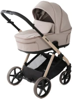 var-Коляска 2 в 1 Adamex Sigma Natura SI-04-CAPPUCCINO (КАПУЧИНО)