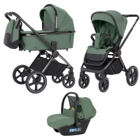 var-Коляска 3 В 1 CARRELLO Ultimo CHROME  Fern Green Арт 6512