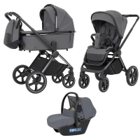 var-Коляска 3 В 1 CARRELLO Ultimo CHROME  Cool Grey Арт 6512