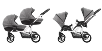 var-Коляска для двойни Bebetto 42 Comfort LJ195 bia