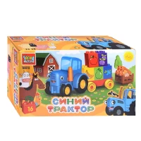 1192-konstruktor-bolsie-kubiki-sinii-traktor-s-telezkoi-16-det