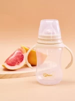 4036-butylocka-s-ruckami-i-silikonovoi-soskoi-250-ml-0-art-1004-beige