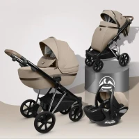 Коляска 3 в 1 Luxmom F11 Светло-серый