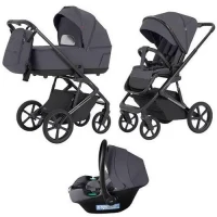 Коляска 3 в 1 CARRELLO Sigma 2025 Iridium Black Арт 6529